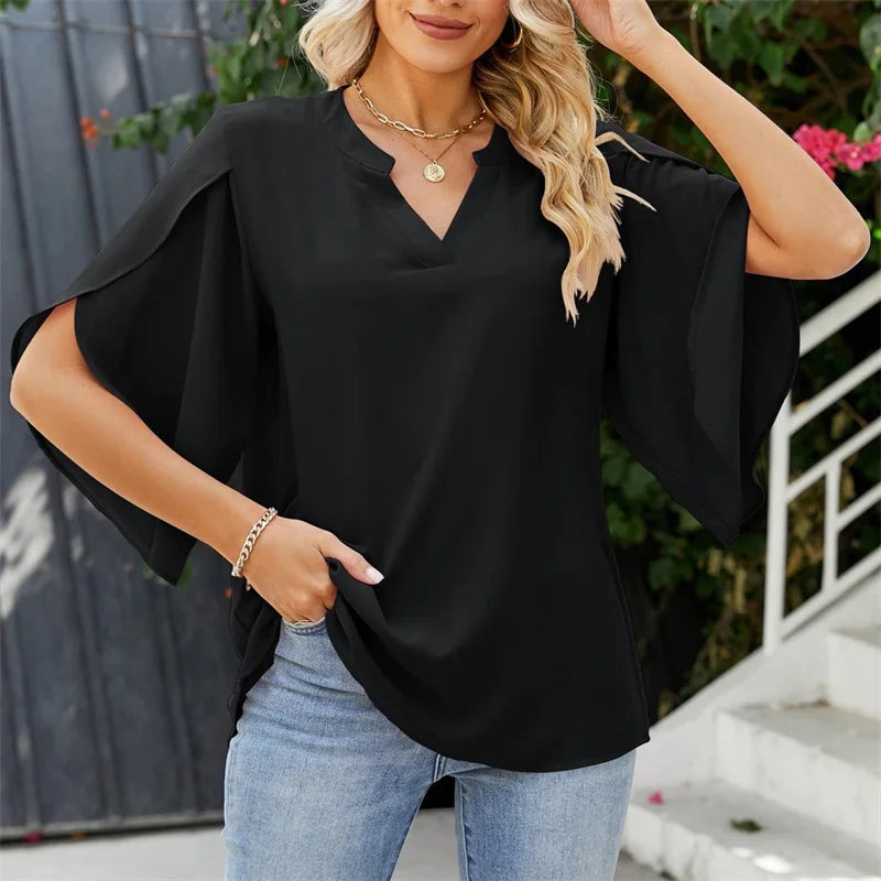 Women Summer Style Chiffon Blouses