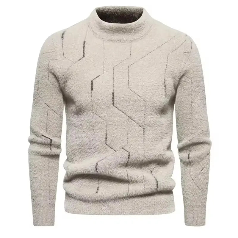 Men's New Imitation Mink Sweater Soft and Comfortable  Fashion Warm Knit Sweater